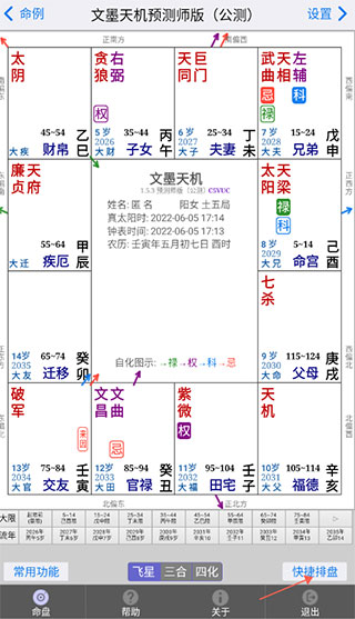 文墨天机紫微斗数排盘的出生时间_紫微排盘-紫微斗数在线排盘_紫微星座排盘在线排盘