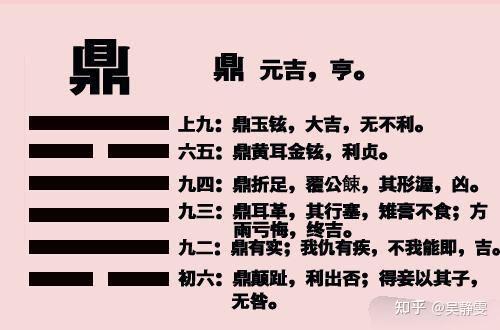 《易经》第50卦九四爻的爻辞：鼎折足，覆公餗，其形渥，凶