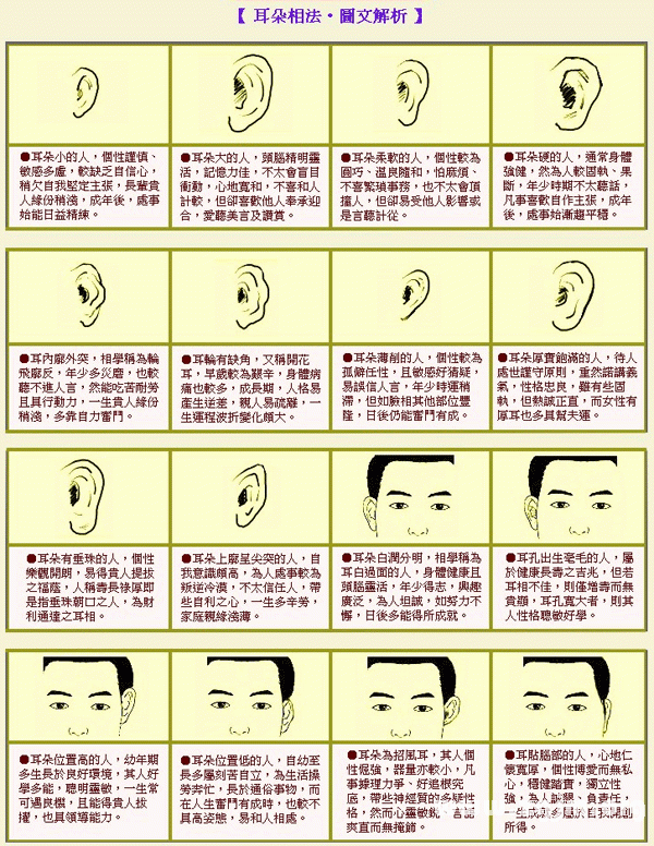 成涛面相耳朵相法通过耳朵看财运在面相学中